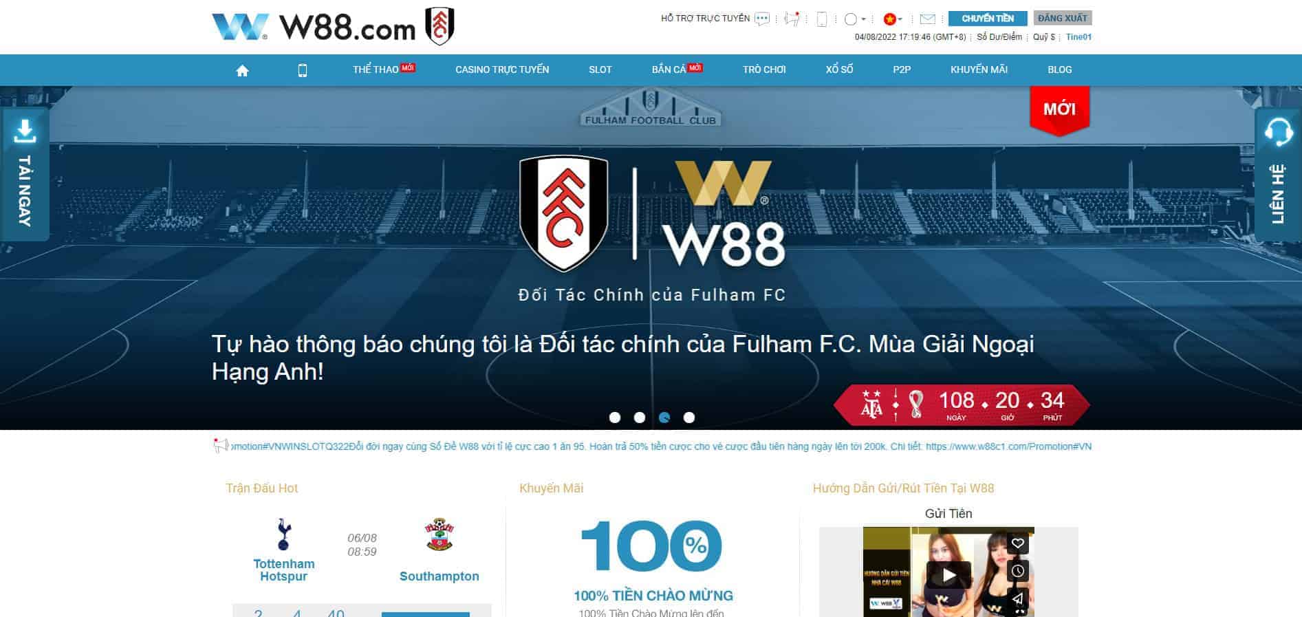 W88 club giải trí cá cược hàng đầu Việt Nam